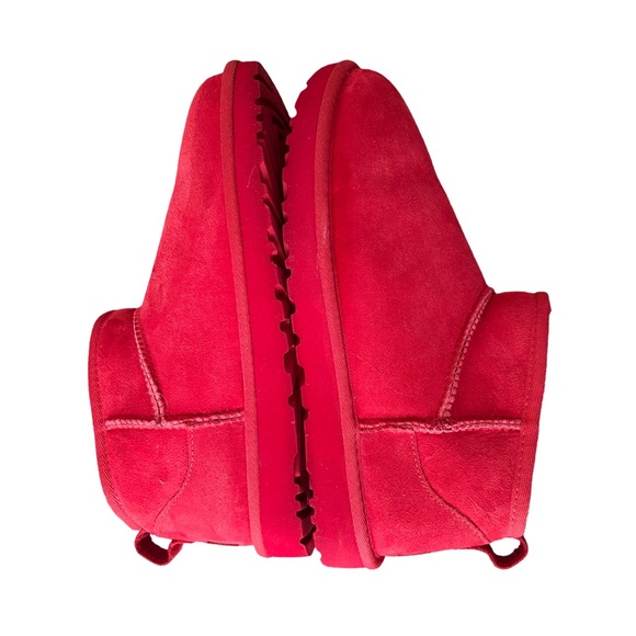 Ugg Classic Ultra Mini Suede Shearling Slip-On Boots - Picture 5 of 8